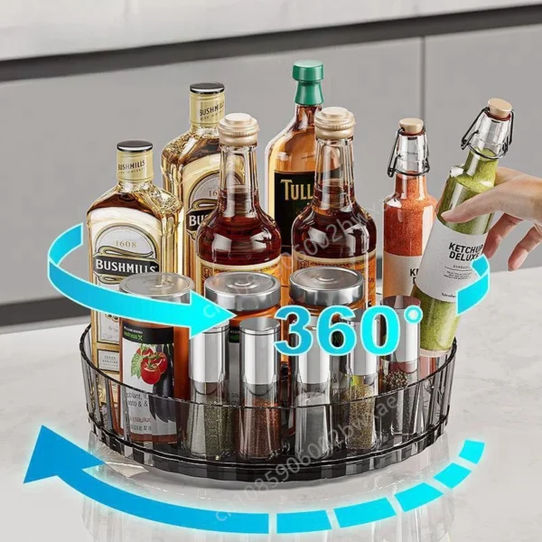 Étagère à épices 2 niveaux avec tiroir coulissant