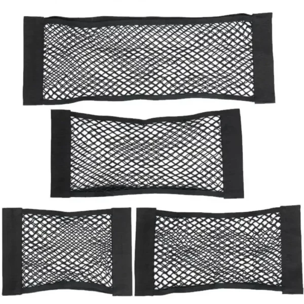 Filet de rangement pour voiture, poche extensible autocollante