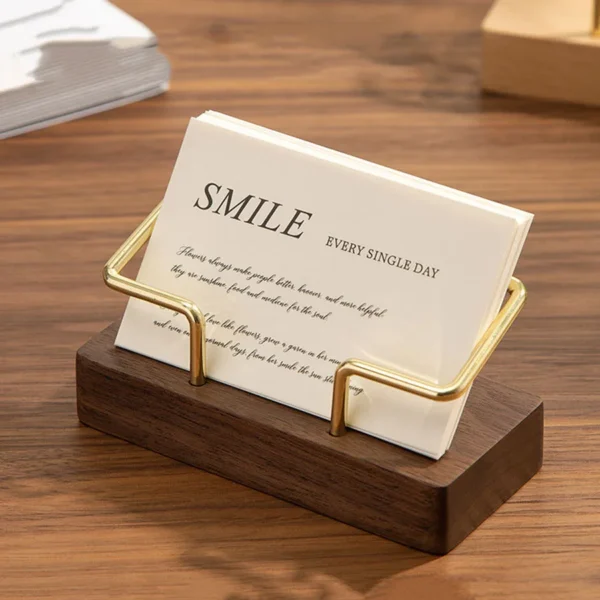Porte-cartes de visite, organisateur bureau et présentoir mémo