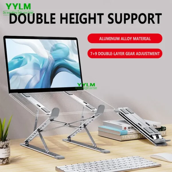 Support ordinateur portable en aluminium réglable