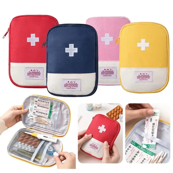 Pochette de rangement pour médicaments de voyage
